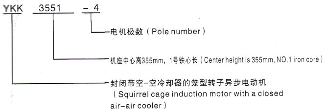 YKK系列(H355-1000)高压剑川三相异步电机西安泰富西玛电机型号说明